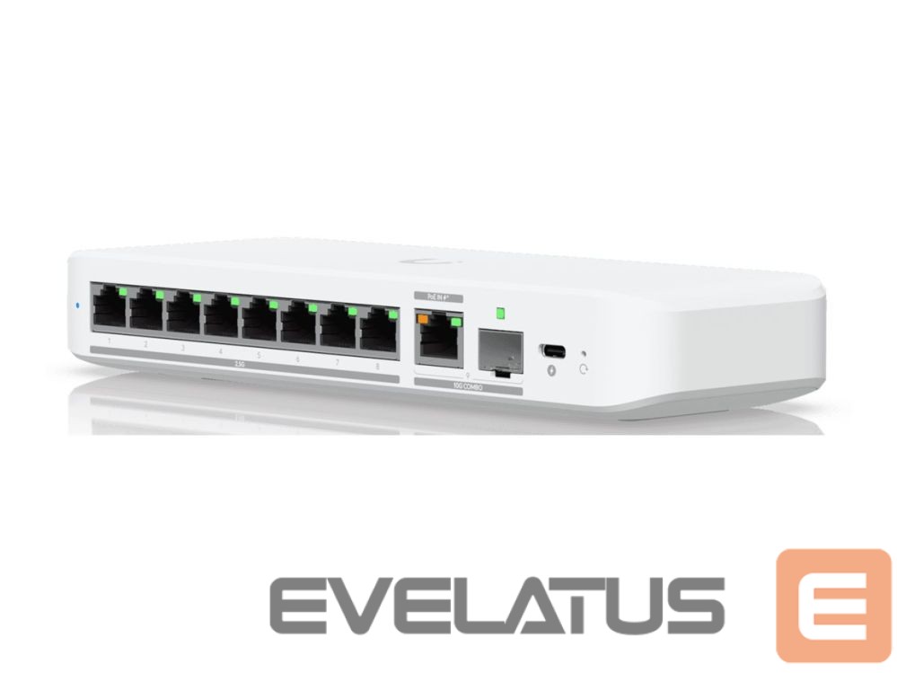 Server – muud tarvikud UBIQUITI Flex 2.5G | Flexible, 8-port 2.5 GbE switch | Desktop | Managed | 10 Gbps (RJ-45) ports quantity 1 | SFP+ ports quantity 1