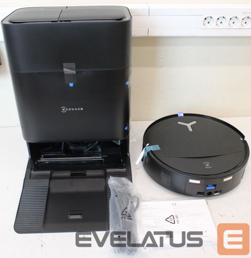 Tolmuimeja Ecovacs SALE OUT. DEEBOT T80S OMNI BLACK Vacuum cleaner, Robot, Wet&Dry, 24800Pa, TruEdge 3.0, AIVI 3D 3.0, 6400 mAh, Black + Auto-empty sta | Robotic Vacuum Cleaner | DEEBOT T80S OMNI BLACK | Wet&Dry | 6400 mAh | 24800 Pa | Black | ITEM USED, DIRTY AND SCRATCHED