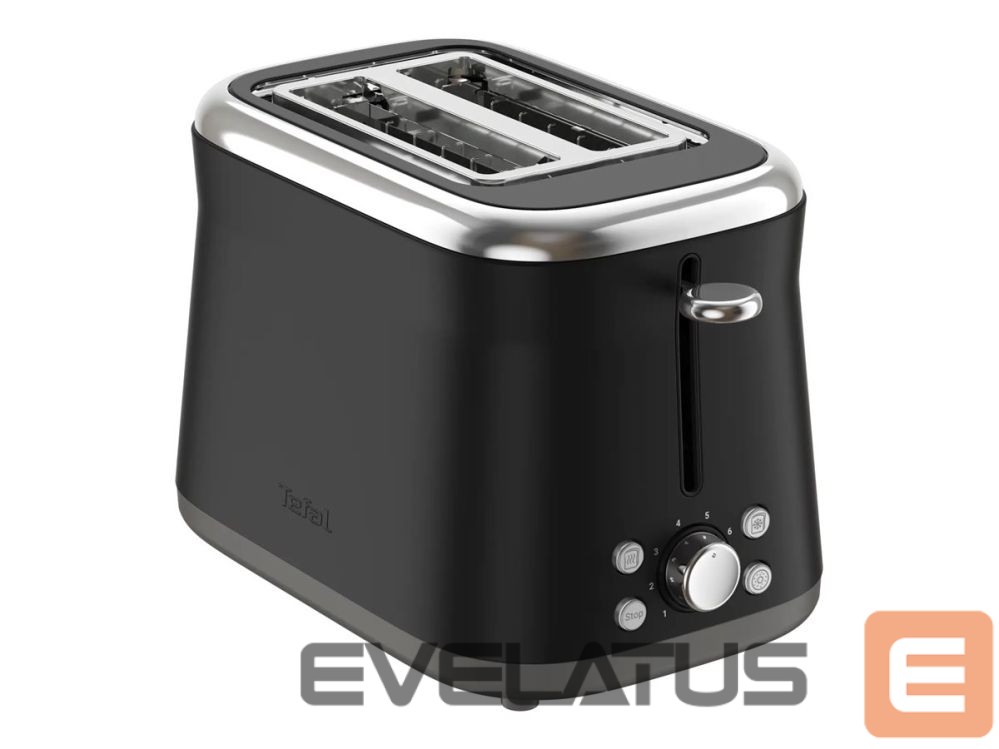 Röster TEFAL Toaster | TT7208E0 Collection Retro | Power 850 W | Number of slots 2 | Housing material Stainless steel | Black