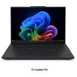 Sülearvuti Lenovo  ThinkPad T16 G5 Intel | Black | 16 " | IPS | WUXGA | 1920 x 1200 pixels | Anti-glare | Intel Core Ultra 7 | 355 | 32 GB | LPCAMM2 LPDDR5X | Solid-state drive capacity 512 GB | Intel Graphics | Windows 11 Pro | 802.11be | Bluetooth version 5.4 | WWAN Upgradable to 5G | Keyboard language English | Keyboard backlit | Warranty 36 month(s) | Battery warranty 12 month(s) 
