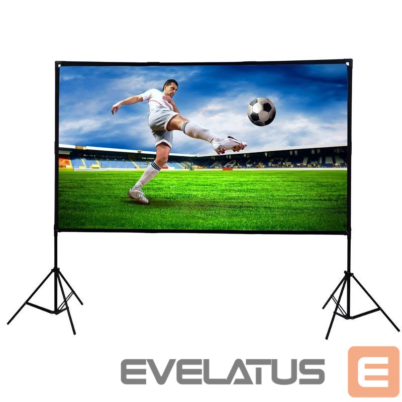 Projektorid EXTRALINK | Foldable Projection Screen, 186 x 105 cm | Diagonal 84 " | White