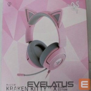 Juhtmevabad kõrvaklapid Razer  SALE OUT.  Kraken Kitty V3 X Headset, Quartz | SALE OUT.  Gaming Headset | Kraken Kitty V3 X | Wired | Over-Ear | Microphone | Quartz | DEMO | Warranty 24 month(s) 