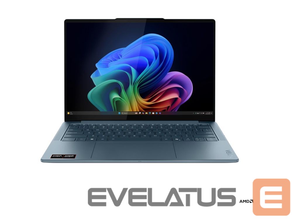 Sülearvuti Lenovo Yoga Slim 7 14AKP10 AMD | Tidal Teal | 14 " | OLED | WUXGA | 1920 x 1200 pixels | Glossy | AMD Ryzen AI 7 | 350 | 16 GB | Soldered LPDDR5X | Solid-state drive capacity 512 GB | AMD Radeon 860M Graphics | Windows 11 Home | 802.11be | Bluetooth version 5.4 | Keyboard language English | Keyboard backlit | Warranty 24 month(s) | Battery warranty 12 month(s)