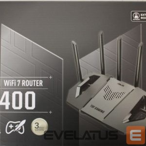 Ruuterid Asus  SALE OUT.  TUF-BE9400 Tri-Band WiFi 7 Gaming Router, EU+UK | SALE OUT. TUF-BE9400 Tri-Band WiFi 7 Gaming Router, EU+UK | 802.11ax | 688/2885/5764 Mbit/s | Ethernet LAN (RJ-45) ports 3 | Mesh Support Yes | MU-MiMO Yes | 4G/5G | 36 month(s) | DAMAGED PACKAGING 
