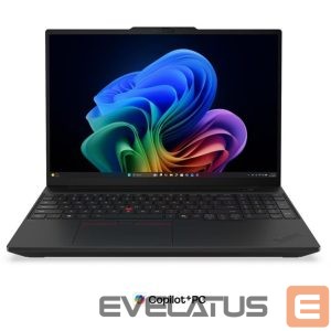 Sülearvuti Lenovo  ThinkPad T16 G5 Intel | Black | 16 " | IPS | WUXGA | 1920 x 1200 pixels | Anti-glare | Intel Core Ultra 7 | 355 | 32 GB | LPCAMM2 LPDDR5X | Solid-state drive capacity 512 GB | Intel Graphics | Windows 11 Pro | 802.11be | Bluetooth version 5.4 | 5G upgradable | Keyboard language Nordic | Keyboard backlit | Warranty 36 month(s) | Battery warranty 12 month(s) 