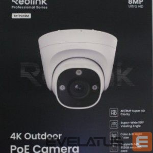 Veebikaamera Reolink  SALE OUT.  PCRPD4K01 Smart 4K 125° View PoE Dome Camera |  4K Smart PoE Camera with Color Night Vision | RP-PCT8M | 24 month(s) | Dome | 8 MP | 2.8mm/F1.6 | IP67 | H.265/H.264 | MicroSD card slot, max. 512GB | UNPACKED, DEMO 