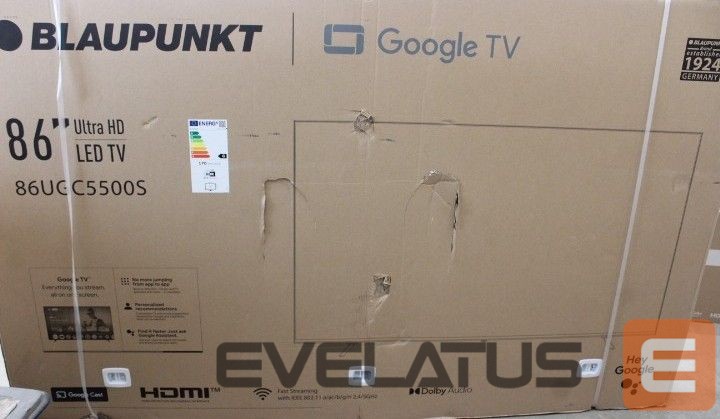 Televiisorid Blaupunkt SALE OUT. 86UGC5500S 86" (218 cm) 4K Ultra HD LED Google TV | SALE OUT. LED TV | 86UGC5500S | 86 | Smart TV | Google TV | UHD | Black | DAMAGED PACKAGING
