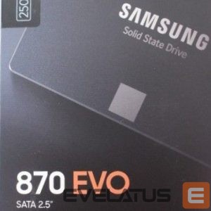 Kõvaketas SSD Samsung  SALE OUT.  SSD 870 EVO 500GB SATA III 2.5 inch | SALE OUT. |  SSD | 870 EVO | 500 GB | SSD form factor 2.5" | Solid-state drive interface SATA III | DAMAGED PACKAGING | Read speed 560 MB/s | Write speed 530 MB/s 