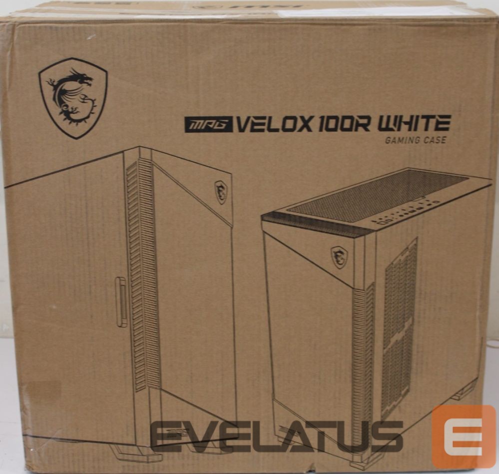 Arvuti korpus MSI SALE OUT. MPG VELOX 100R White PC Case, Mid-Tower, USB 3.2, Audio-out, Mic-in | PC Case | MPG VELOX 100R WHITE | White | Mid-Tower | DAMAGED PACKAGING, DENTED CORNER (TOP)