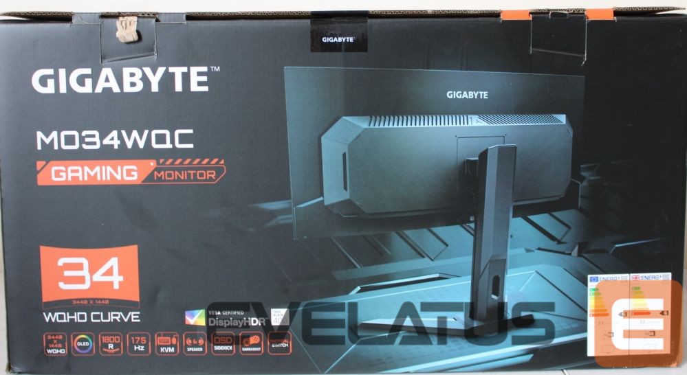 Monitorid Gigabyte SALE OUT. MONITOR 34" MO34WQC EK | SALE OUT. MO34WQC EK1 | 34 " | OLED | WQHD | 175 Hz | 0.03 ms | 3440 x 1440 pixels | 250 cd/m² | HDMI ports quantity 2 | Warranty 36 month(s) | DAMAGED PACKAGING, DEMO