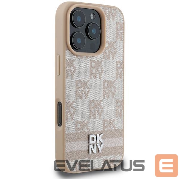 Muu telefoni lisavarustus DKNY DKNY Checkered Pattern & Printed Stripes iPhone 16 Pro Case - Pink