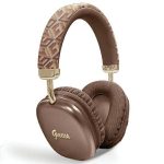 Tagakaaned Guess  Guess GCube Metallic Script Logo Bluetooth on-ear headphones - brown 